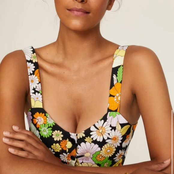 Maje 70s Floral Crop To, Size 1 - Picture 4 of 7